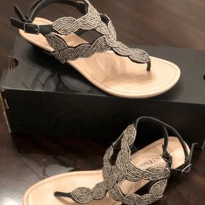 Beaded Thong Sandals